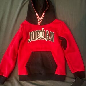 Jordan Kids Hoodie in Red and Black